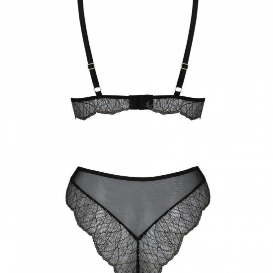 Комплект Passion AMBERLY SET black, XXL/XXXL, бралет і трусики бразиліана Комплект Passion AMBERLY SET black, XXL/XXXL, бралет і трусики бразиліана