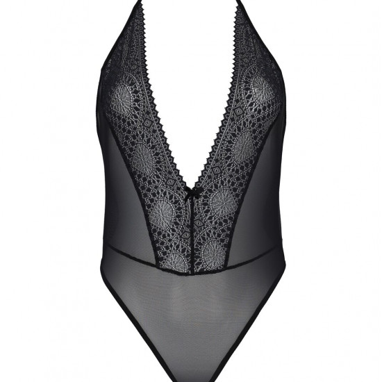 Боді Passion DROSERA BODY black, L/XL, високі вирізи, верх на зав’язках Боді Passion DROSERA BODY black, L/XL, високі вирізи, верх на зав’язках