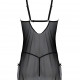 Пеньюар Passion DROSERA CHEMISE black, L/XL, мереживний ліф зі стрепами, трусики в комплекті Пеньюар Passion DROSERA CHEMISE black, L/XL, мереживний ліф зі стрепами, трусики в комплекті