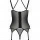 Корсет Passion DROSERA CORSET black, S/M, з кріпленнями для панчіх, трусики в комплекті Корсет Passion DROSERA CORSET black, S/M, з кріпленнями для панчіх, трусики в комплекті