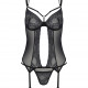 Корсет Passion DROSERA CORSET black, XXL/XXXL, з кріпленнями для панчіх, трусики в комплекті Корсет Passion DROSERA CORSET black, XXL/XXXL, з кріпленнями для панчіх, трусики в комплекті