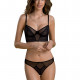 Комплект Passion DROSERA SET black, L/XL, сітка+мереживо, бюстьє та трусики танга Комплект Passion DROSERA SET black, L/XL, сітка+мереживо, бюстьє та трусики танга