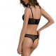 Комплект Passion DROSERA SET black S/M, сітка+мереживо, бюстьє та трусики танга Комплект Passion DROSERA SET black S/M, сітка+мереживо, бюстьє та трусики танга