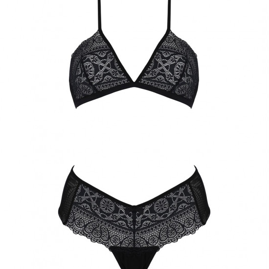 Комплект Passion KERRIA BIKINI black, XXL/XXXL, бралет і трусики-бікіні Комплект Passion KERRIA BIKINI black, XXL/XXXL, бралет і трусики-бікіні