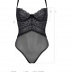 Боді Passion KERRIA BODY black, L/XL, з високими вирізами та верхом балконет Боді Passion KERRIA BODY black, L/XL, з високими вирізами та верхом балконет