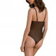 Боді Passion KERRIA BODY black, L/XL, з високими вирізами та верхом балконет Боді Passion KERRIA BODY black, L/XL, з високими вирізами та верхом балконет