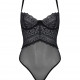 Боді Passion KERRIA BODY black, L/XL, з високими вирізами та верхом балконет Боді Passion KERRIA BODY black, L/XL, з високими вирізами та верхом балконет