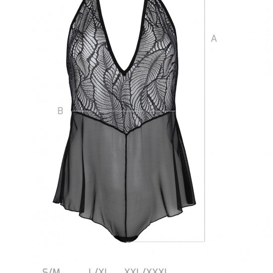 Боді Passion LEAFA BODY black L/XL - ECO Passion Боді Passion LEAFA BODY black L/XL - ECO Passion
