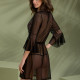 Пеньюар Passion LEAFA PEIGNOIR black S/M - ECO Passion Пеньюар Passion LEAFA PEIGNOIR black S/M - ECO Passion