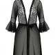 Пеньюар Passion LEAFA PEIGNOIR black S/M - ECO Passion Пеньюар Passion LEAFA PEIGNOIR black S/M - ECO Passion