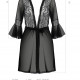 Пеньюар Passion LEAFA PEIGNOIR black XXL/XXXL - ECO Passion Пеньюар Passion LEAFA PEIGNOIR black XXL/XXXL - ECO Passion
