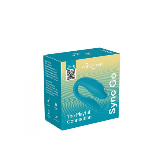 Смарт-вібратор для пар We-Vibe Sync GO Turquoise Смарт-вібратор для пар We-Vibe Sync GO Turquoise