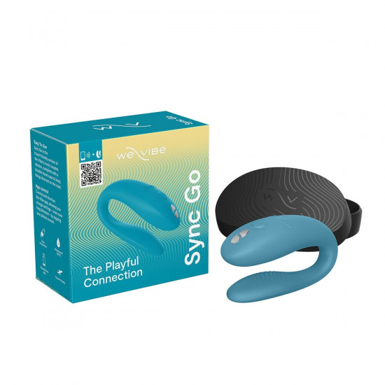 Смарт-вібратор для пар We-Vibe Sync GO Turquoise Смарт-вібратор для пар We-Vibe Sync GO Turquoise