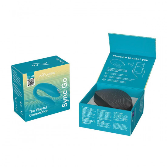 Смарт-вібратор для пар We-Vibe Sync GO Turquoise Смарт-вібратор для пар We-Vibe Sync GO Turquoise