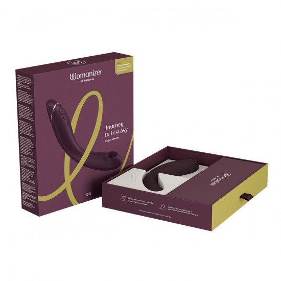Вібратор для точки G з вакуумною стимуляцією Womanizer OG Aubergine Вібратор для точки G з вакуумною стимуляцією Womanizer OG Aubergine