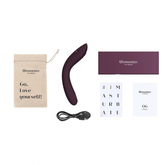 Вібратор для точки G з вакуумною стимуляцією Womanizer OG Aubergine Вібратор для точки G з вакуумною стимуляцією Womanizer OG Aubergine