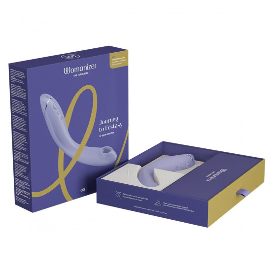 Вібратор для точки G з вакуумною стимуляцією Womanizer OG Lilac Вібратор для точки G з вакуумною стимуляцією Womanizer OG Lilac