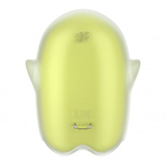 Вакуумний кліторальний стимулятор з вібрацією Satisfyer Glowing Ghost Yellow, світиться в темряві Вакуумний кліторальний стимулятор з вібрацією Satisfyer Glowing Ghost Yellow, світиться в темряві