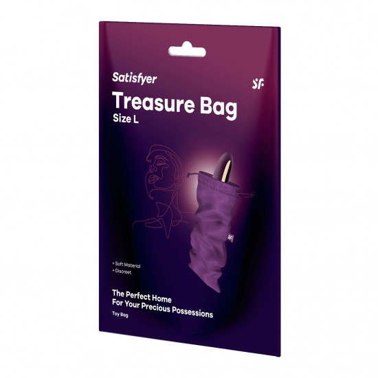 Мішечок для зберігання іграшок Satisfyer Treasure Bag L Violet Мішечок для зберігання іграшок Satisfyer Treasure Bag L Violet