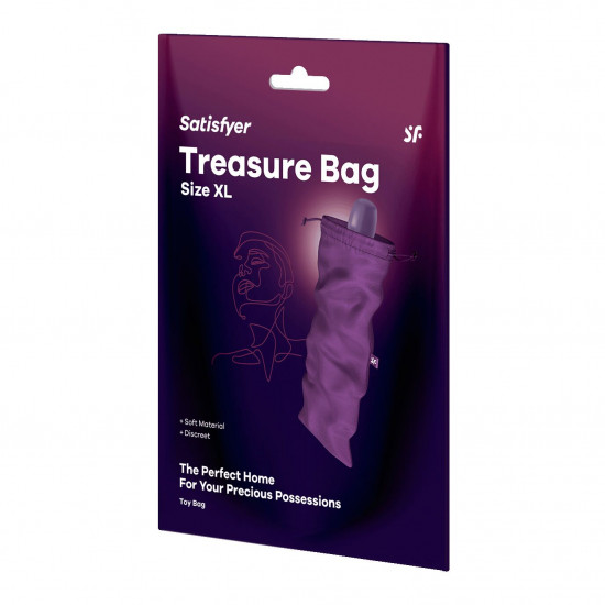 Мішечок для зберігання іграшок Satisfyer Treasure Bag XL Violet Мішечок для зберігання іграшок Satisfyer Treasure Bag XL Violet