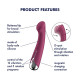Вібратор з ротацією Satisfyer Spinning G-Spot 1 Red, плоский майданчик для стимуляції точки G Вібратор з ротацією Satisfyer Spinning G-Spot 1 Red, плоский майданчик для стимуляції точки G