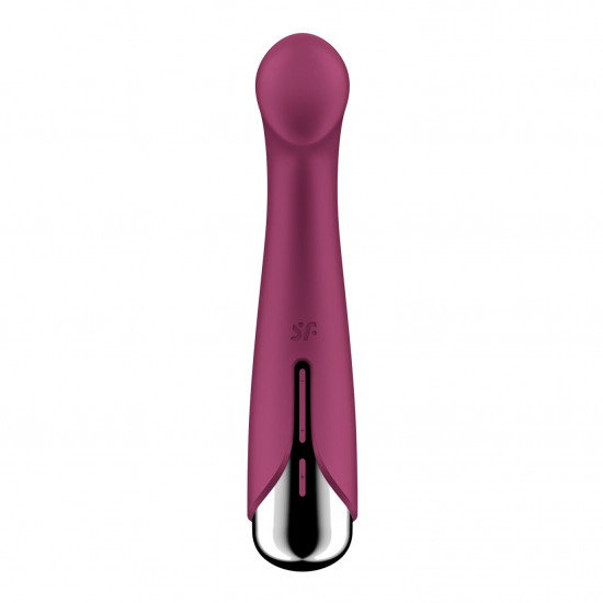 Вібратор з ротацією Satisfyer Spinning G-Spot 1 Red, плоский майданчик для стимуляції точки G Вібратор з ротацією Satisfyer Spinning G-Spot 1 Red, плоский майданчик для стимуляції точки G