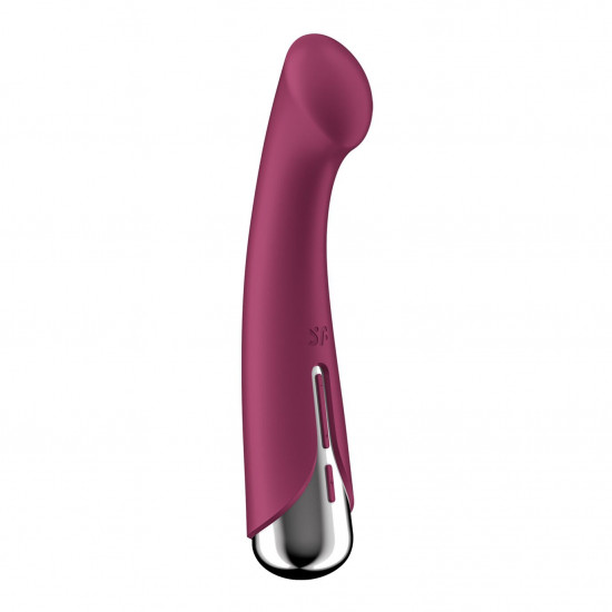 Вібратор з ротацією Satisfyer Spinning G-Spot 1 Red, плоский майданчик для стимуляції точки G Вібратор з ротацією Satisfyer Spinning G-Spot 1 Red, плоский майданчик для стимуляції точки G
