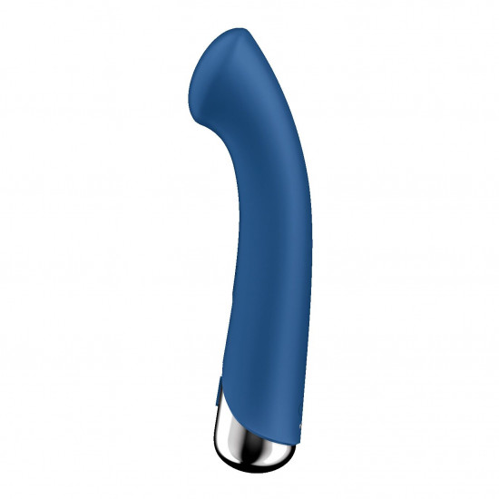 Вібратор з ротацією Satisfyer Spinning G-Spot 1 Blue, плоский майданчик для стимуляції точки G Вібратор з ротацією Satisfyer Spinning G-Spot 1 Blue, плоский майданчик для стимуляції точки G
