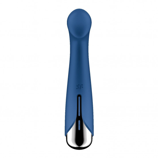 Вібратор з ротацією Satisfyer Spinning G-Spot 1 Blue, плоский майданчик для стимуляції точки G Вібратор з ротацією Satisfyer Spinning G-Spot 1 Blue, плоский майданчик для стимуляції точки G