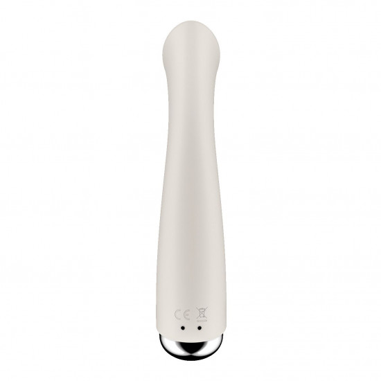 Вібратор з ротацією Satisfyer Spinning G-Spot 1 Beige, плоский майданчик для стимуляції точки G Вібратор з ротацією Satisfyer Spinning G-Spot 1 Beige, плоский майданчик для стимуляції точки G