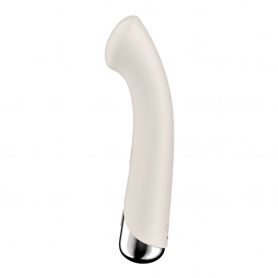 Вібратор з ротацією Satisfyer Spinning G-Spot 1 Beige, плоский майданчик для стимуляції точки G Вібратор з ротацією Satisfyer Spinning G-Spot 1 Beige, плоский майданчик для стимуляції точки G