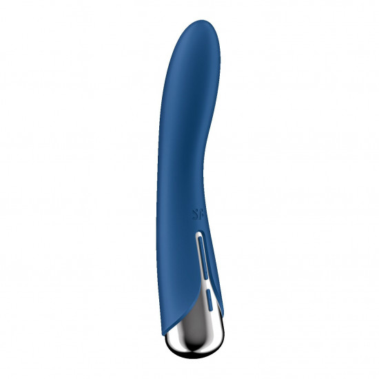 Вібратор точки G з обертанням Satisfyer Spinning Vibe 1 Blue, 2 мотори Вібратор точки G з обертанням Satisfyer Spinning Vibe 1 Blue, 2 мотори