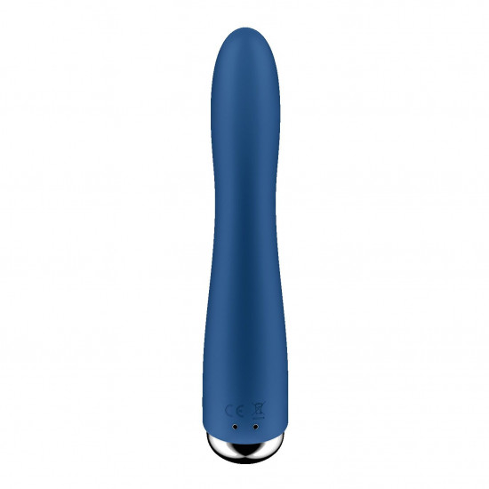 Вібратор точки G з обертанням Satisfyer Spinning Vibe 1 Blue, 2 мотори Вібратор точки G з обертанням Satisfyer Spinning Vibe 1 Blue, 2 мотори