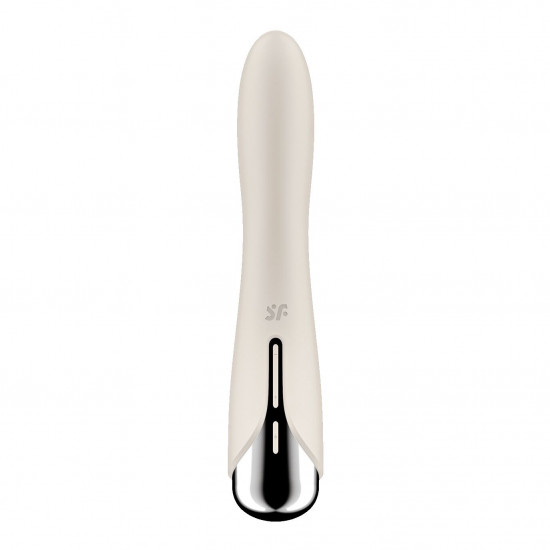 Вібратор точки G з обертанням Satisfyer Spinning Vibe 1 Beige, 2 мотори Вібратор точки G з обертанням Satisfyer Spinning Vibe 1 Beige, 2 мотори