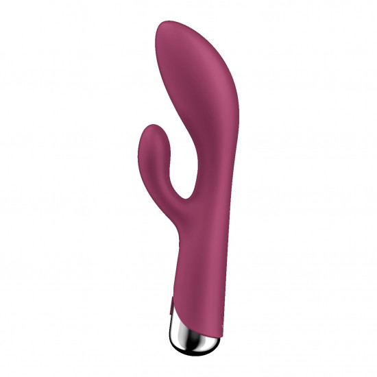 Вібратор-кролик з ротацією Satisfyer Spinning Rabbit 1 Red, 3 мотори Вібратор-кролик з ротацією Satisfyer Spinning Rabbit 1 Red, 3 мотори