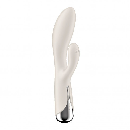 Вібратор-кролик з ротацією Satisfyer Spinning Rabbit 1 Beige, 3 мотори Вібратор-кролик з ротацією Satisfyer Spinning Rabbit 1 Beige, 3 мотори