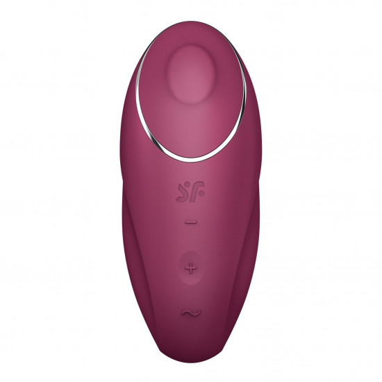Вібростимулятор-пульсатор Satisfyer Tap & Climax 1 Red, ефект постукування пальцем, 2 мотори Вібростимулятор-пульсатор Satisfyer Tap & Climax 1 Red, ефект постукування пальцем, 2 мотори