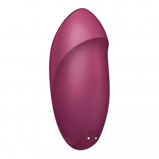 Вібростимулятор-пульсатор Satisfyer Tap & Climax 1 Red, ефект постукування пальцем, 2 мотори Вібростимулятор-пульсатор Satisfyer Tap & Climax 1 Red, ефект постукування пальцем, 2 мотори