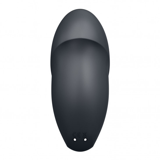 Вібростимулятор-пульсатор Satisfyer Tap & Climax 1 Grey, ефект постукування пальцем, 2 мотори Вібростимулятор-пульсатор Satisfyer Tap & Climax 1 Grey, ефект постукування пальцем, 2 мотори