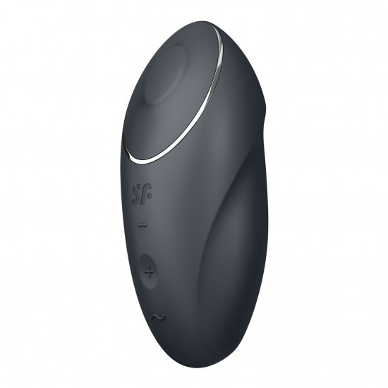 Вібростимулятор-пульсатор Satisfyer Tap & Climax 1 Grey, ефект постукування пальцем, 2 мотори Вібростимулятор-пульсатор Satisfyer Tap & Climax 1 Grey, ефект постукування пальцем, 2 мотори