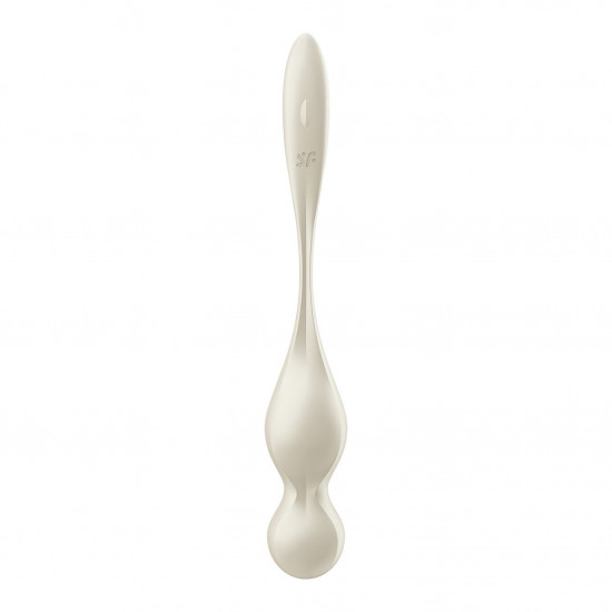 Вагінальні смарт-кульки з вібрацією Satisfyer Love Birds 1 Connect App White, 78 г Вагінальні смарт-кульки з вібрацією Satisfyer Love Birds 1 Connect App White, 78 г