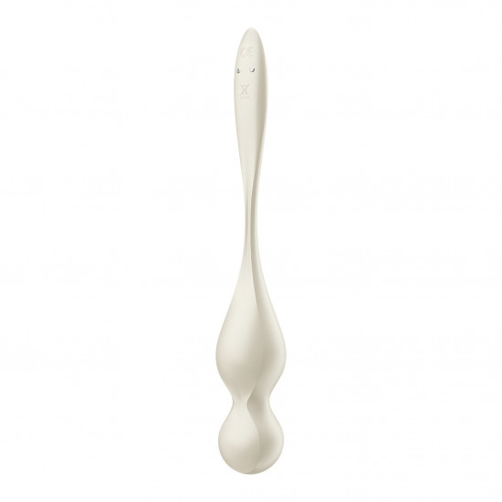 Вагінальні смарт-кульки з вібрацією Satisfyer Love Birds 1 Connect App White, 78 г Вагінальні смарт-кульки з вібрацією Satisfyer Love Birds 1 Connect App White, 78 г