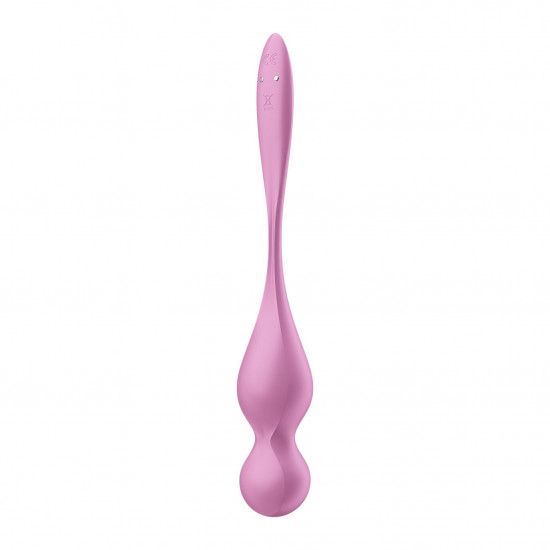 Вагінальні смарт-кульки з вібрацією Satisfyer Love Birds 1 Connect App Pink, 78 г Вагінальні смарт-кульки з вібрацією Satisfyer Love Birds 1 Connect App Pink, 78 г