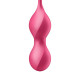 Вагінальні смарт-кульки з вібрацією Satisfyer Love Birds 2 Connect App Red, 86 г, пульт ДК Вагінальні смарт-кульки з вібрацією Satisfyer Love Birds 2 Connect App Red, 86 г, пульт ДК