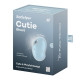 Вакуумний кліторальний стимулятор з вібрацією Satisfyer Cutie Ghost Blue Вакуумний кліторальний стимулятор з вібрацією Satisfyer Cutie Ghost Blue