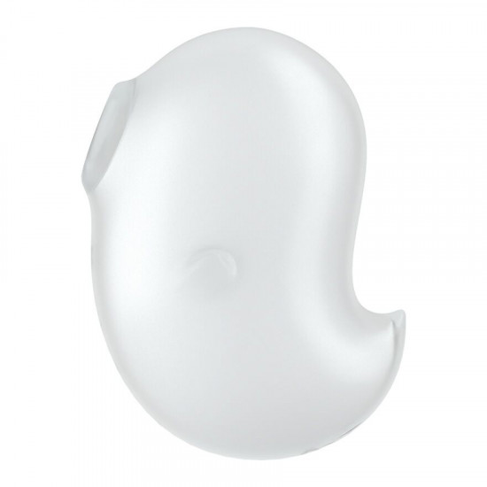 Вакуумний кліторальний стимулятор з вібрацією Satisfyer Cutie Ghost White Вакуумний кліторальний стимулятор з вібрацією Satisfyer Cutie Ghost White