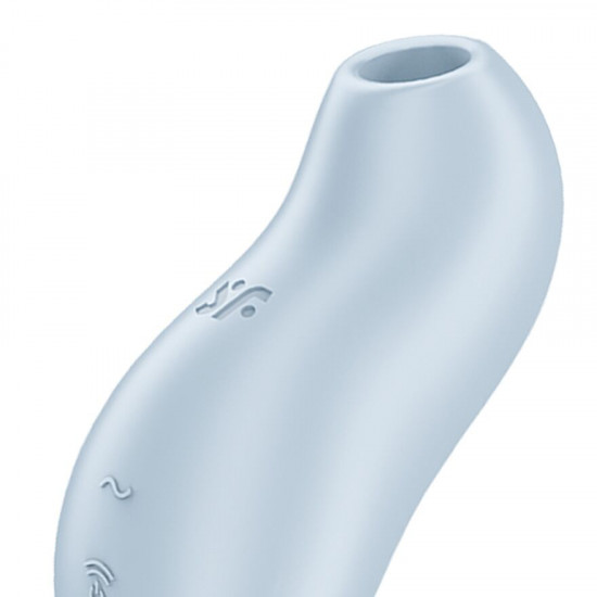 Вакуумний кліторальний стимулятор з вібрацією Satisfyer Pocket Pro 1 Blue Вакуумний кліторальний стимулятор з вібрацією Satisfyer Pocket Pro 1 Blue