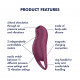 Вакуумний кліторальний стимулятор з вібрацією Satisfyer Pocket Pro 1 Purple Вакуумний кліторальний стимулятор з вібрацією Satisfyer Pocket Pro 1 Purple