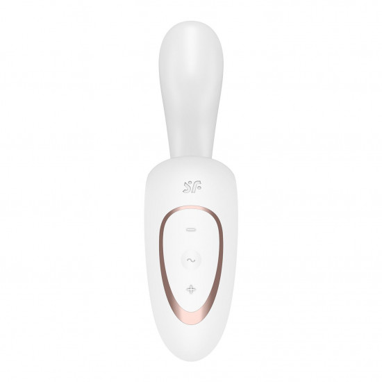 Вагінально-кліторальний вібратор Satisfyer G for Goddess 1 White, 2 мотори Вагінально-кліторальний вібратор Satisfyer G for Goddess 1 White, 2 мотори