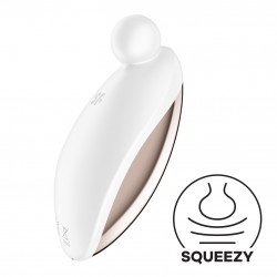 Вібратор для зовнішньої стимуляції Satisfyer Spot On 2 White, дуже потужний, гнучкий відросток